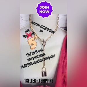 SAT 3/21 at 10:30am est $5.00 STARTS + FREE GIFTS W/ EVERY $9.00 or better WIN